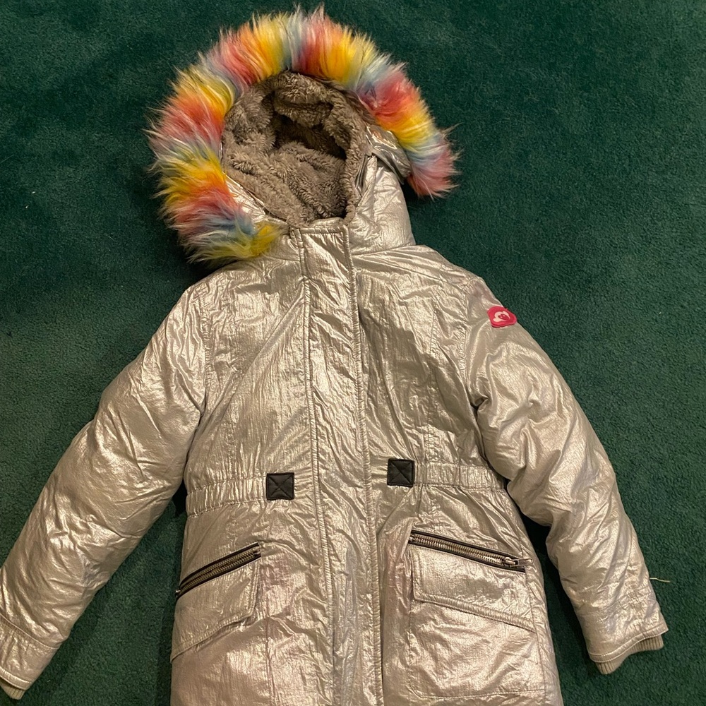 Appaman Metallic Silver Jacket with Plush Lining
